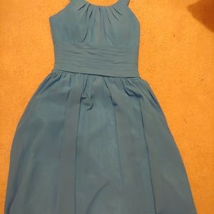 Blue bridesmaids dress